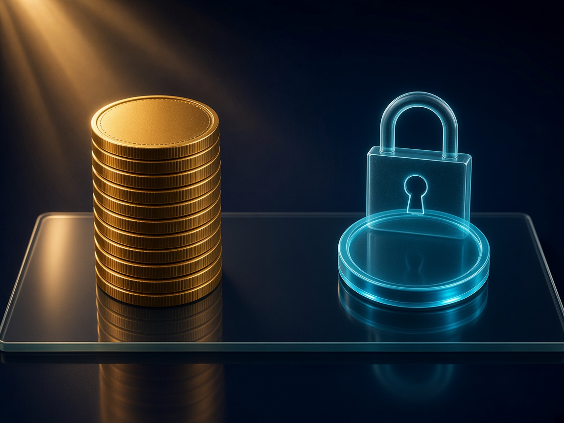 Teal Shuffle Cash token behind a lock beside free Gold Coins