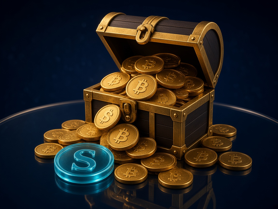 Welcome reward chest of Gold Coins with one Shuffle Cash token