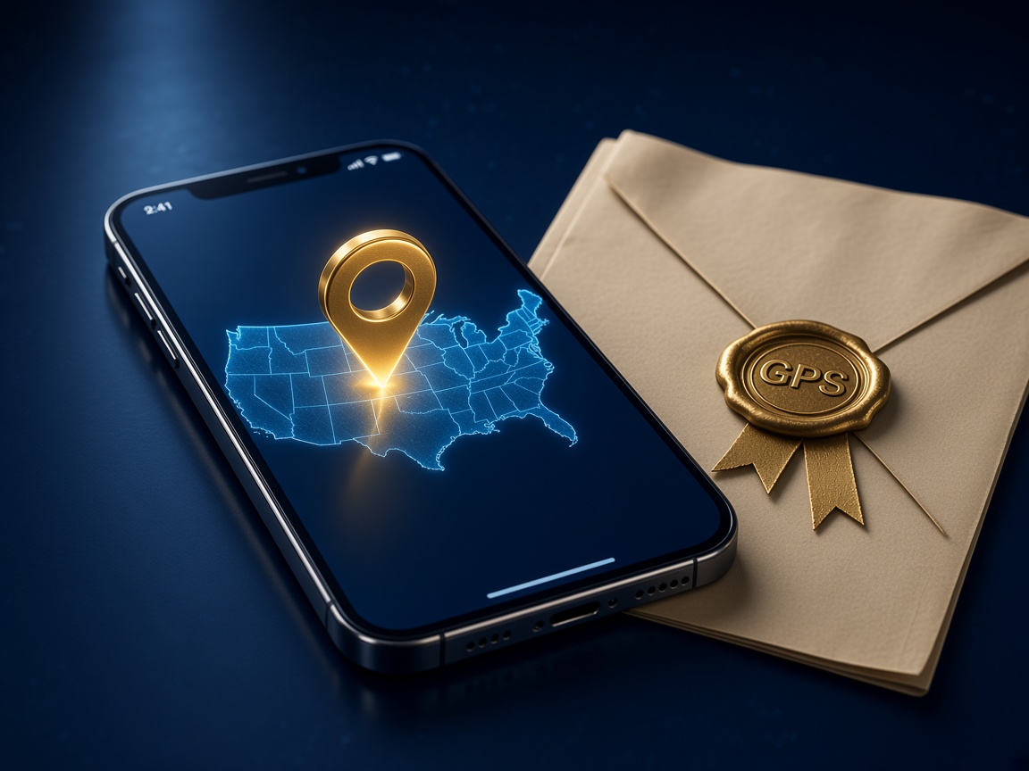 Phone GPS pin and residency document for state eligibility